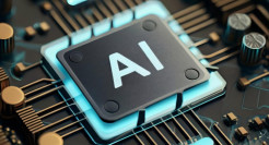 A circuit board with an AI button on it