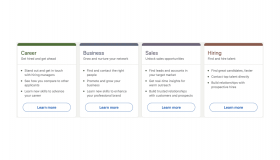 Overview of the four LinkedIn premium subscriptions: Career, Business, Sales, Hiring