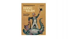 Book jacket for The Political Cartoons of Derso and Kelen