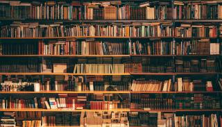 Shelves full of books