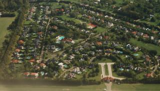 Arial view of gated community near Ezeiza