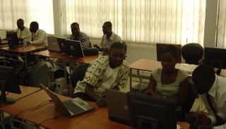 Students at the University of Ghana in Legon