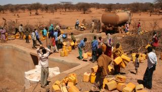 Photo of a water distribution project in the Horn of Africa