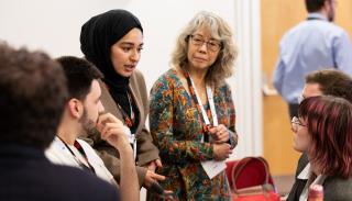 A group of undergrad students taking part in the BISA climate sim 2024
