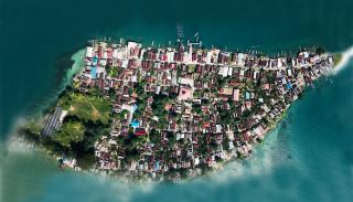 A top down picture of Salemo Island.