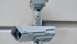 three security cameras