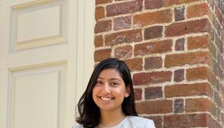 Zoha Siddiqui stood on a porch