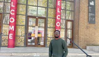 Daniel infront of SOAS