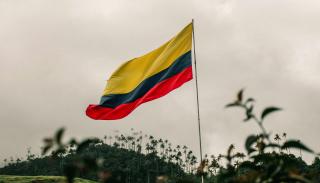 Colombian flag in nature 