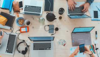 technology on a table