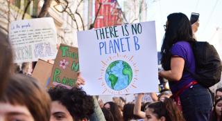 Climate change protest