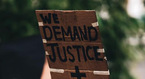 Protest banner