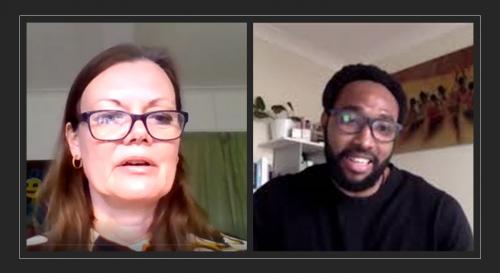 Lene Hansen and Kodili Henry Chukwuma