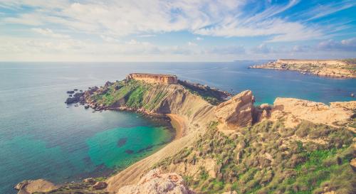 Part of the coastline of Malta