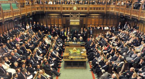 A meeting of the House of Commons in 2010