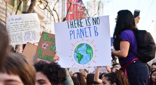Climate change protestors