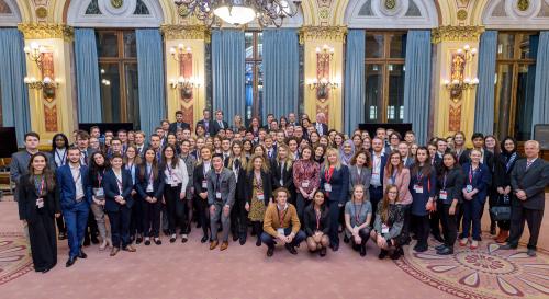 Students at the FCDO for BISA model NATO 2019