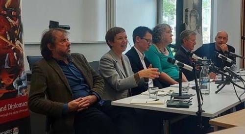 Speakers at the BIHG event on the Falklands