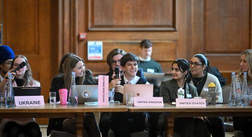 Students at the 2023 Model Climate Change