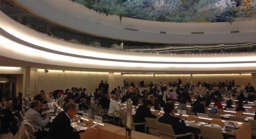 A 2015 meeting of the Human Rights Council