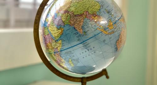 Photo of a globe