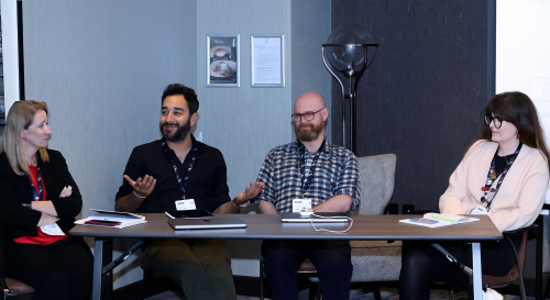 Panellists on a South East Europe Working Group panel at the BISA 2025 conference in Belfast
