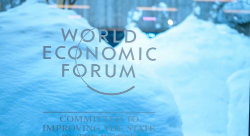 World Economic Forum logo with the phrase 'committed to improving the state of the world' below. 