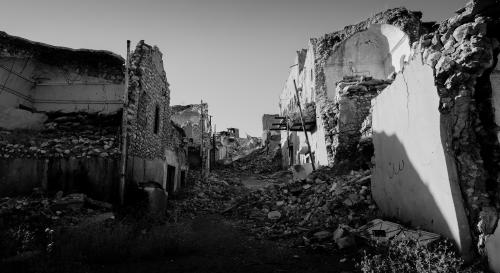 war ruins in Iran