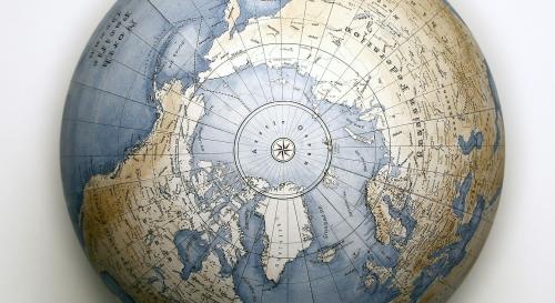 Globe from a birds eye view