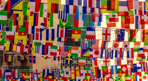 row of flags