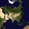 Eurasia satellite map